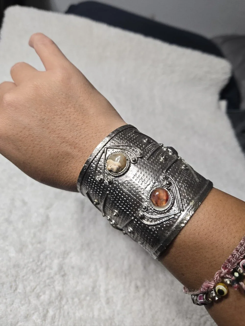 Vintage Middle Eastern Cuff With Stones